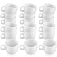 Patelai 30 Pieces Mini Coffee Cups Tea Cup White Plastic Coffee Cups Dollhouse Miniature Food Kitchen Room Decoration Accessories Gifts For Christmas Pretend Afternoon Tea Cake Decoration Landscape