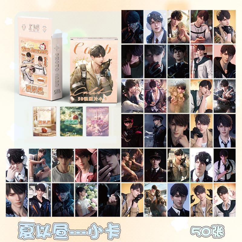 Love And Deepspace Lian Yu Shen Kong Sylus Qin Che Lomo Cards Anime Game Card Cosplay 57X86Mm Card Merch 50Pcs (Caleb)