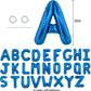 TONIFUL 16 Inch Navy Blue Foil Alphabet Balloons A-Z, 52 Pieces for Birthday, Graduation, Anniversary Celebrations