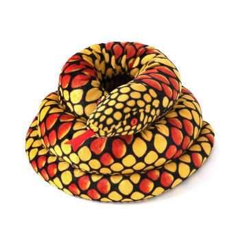 Giant Snake Plush, Stuffed Animal Snake Toy, Birthday Gifts For Boys And Girls (Yellow, 110 Inch)