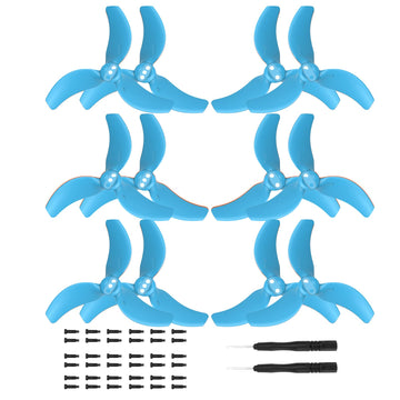 12 Pcs Avata 2 Propellers For Dji Avata 2 Accessories,Low-Noise Blades Props Wings Replacement Blades Accessories (Blue)