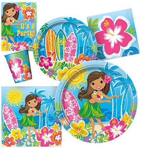 9oz Hula Girl Luau Party Cups, 8ct