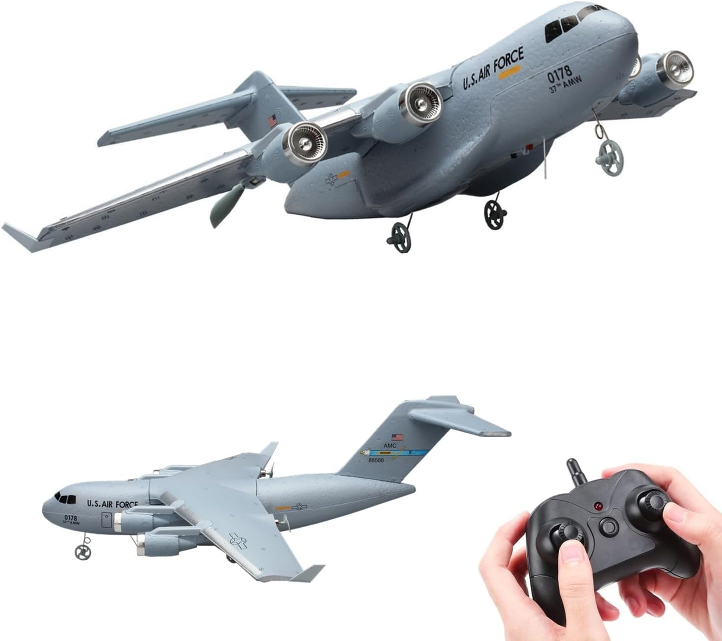 RC Plane C17, 2 Channels Remote Control Airplane, RC Airplane Ready to Fly, Remote Control Plane for Kids,Boys,Girls,Children,Be