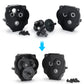 MOHERO Metal Complete Transmission Case Gearbox for 1:18 TRX4-M RC Truck Upgrade, with High Range Gears 16.6:1 Reduction Ratio