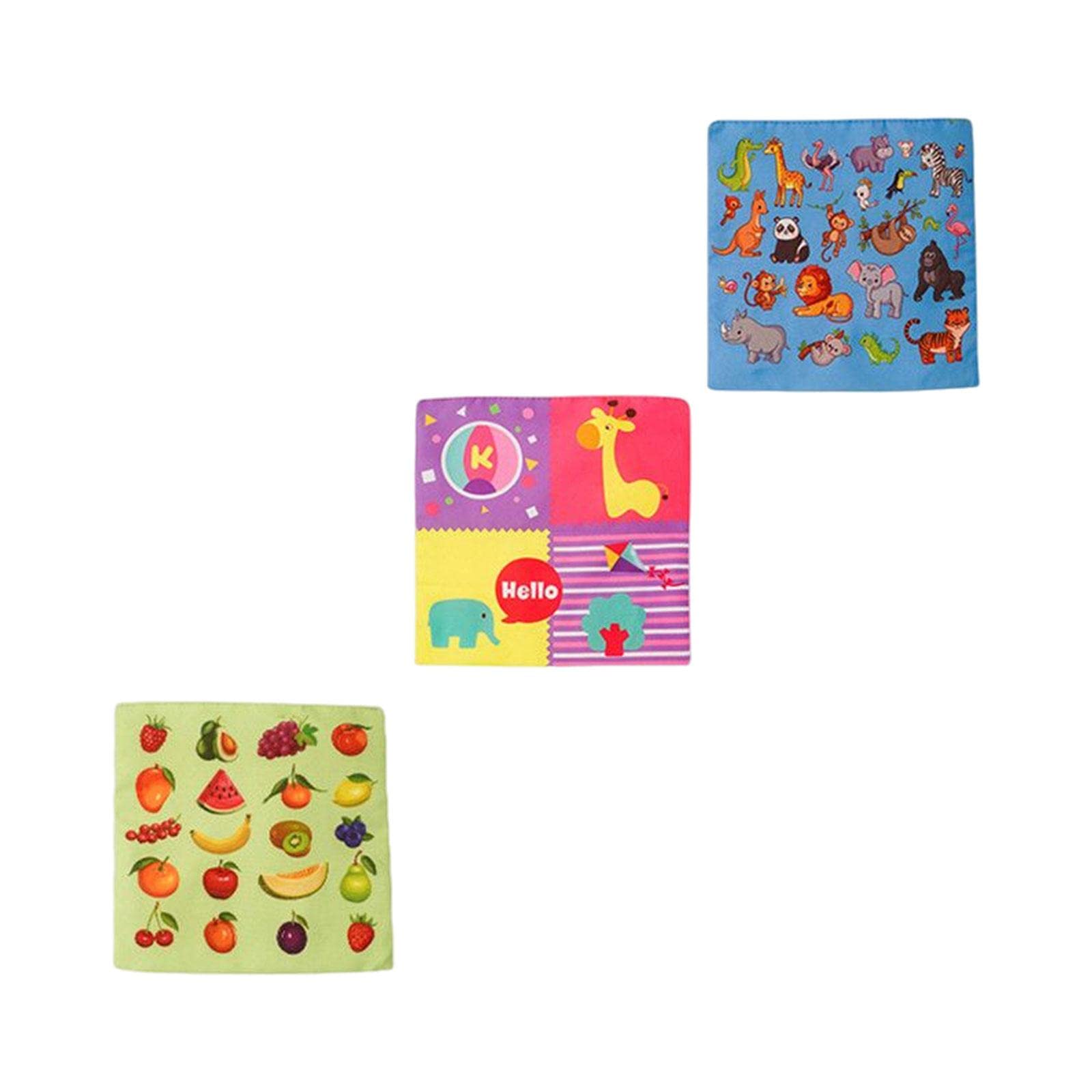 Calandis 3Pcs Baby Sensory Tissue Papers Soft Sensory Toy For Kids Babies 612 Months Style A | Developmental Baby Toys | I2