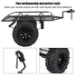 RiToEasysports RC Car Trailer, Metal RC Bucket Trailer Simulation Trailing Car for TRX4 D90 SCX10 CC01 1/10 DIY Parts 1/10 Rc Tr