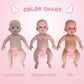 Yiqi 18.5 Inches Full Silicone Newborn Baby Doll Not Vinyl Soft Silicone Baby Doll Silicone Lifelike Reborn Doll Present Collect