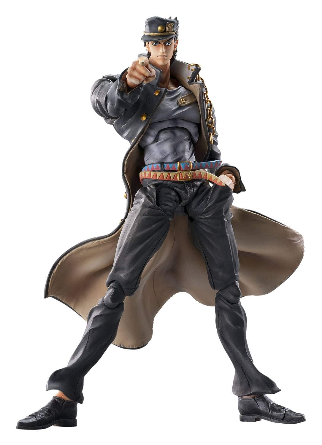 Jojo'S Bizarre Adventure Part 3: Chozo Kado Jotaro Kujo 1.5 Super Action Statue Figure, Multicolor