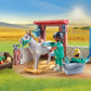 Playmobil Veterinary Donkeys Toy for Kids 4+ | Multicoloured | Model 71471 | Plastic Material | Einheitsgröße