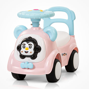 Baybee Snappy Baby Ride On Cars For Kids | Indoor Push Ride On Car With Safety Backrest & Toy Storage | Portable Kid Cars With M