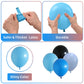 Blue And Black Balloons, 60 Pcs Blue Balloons Gamer Balloons Set And Light Blue Balloons, 12 Inch Baby Blue Dark Blue Balloons F