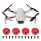 4Pcs Mini 2 Motor Cover Cap Protector For Dji Mini 2/Mini Se Accessories Waterproof Dustproof Aluminium Motor Cap (Mini 2 Red)
