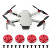 4Pcs Mini 2 Motor Cover Cap Protector For Dji Mini 2/Mini Se Accessories Waterproof Dustproof Aluminium Motor Cap (Mini 2 Red)