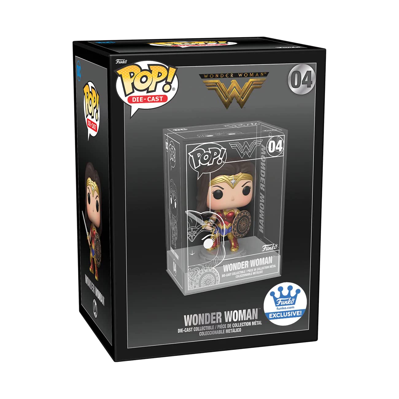 Funko POP! Die Cast Wonder Woman with decorative replica blade & Shield