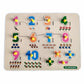 Tofani Wooden Numbers Learning Board  Montessori Educational Number Puzzle Toy For Kids Age 2 And Above