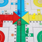 KOKOSUN Ludo Game Board Set - 9.5” Magnetic Folding Travel Game for Kids & Adults, Right Angled Model, Small Size, Plastic Material