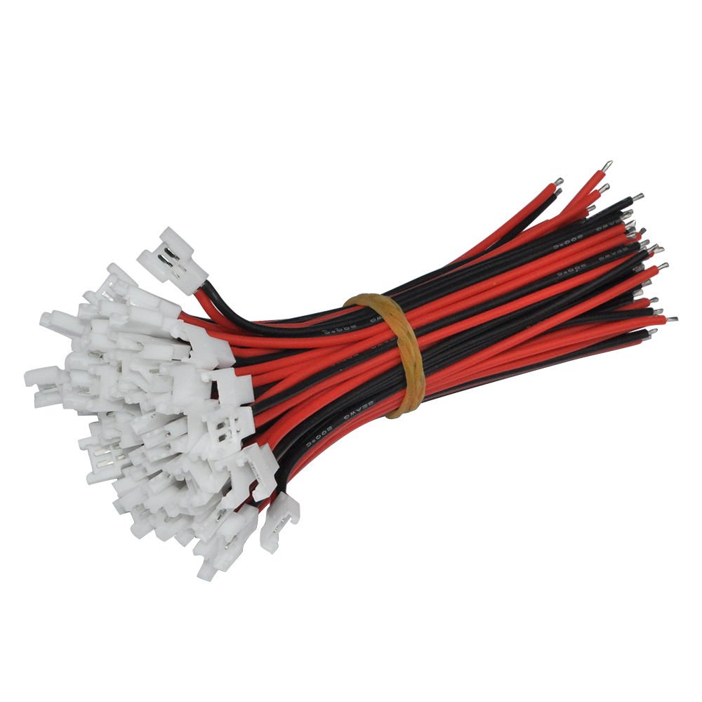 10 Pairs 2.0mm Spade 2P Cable Lead Plug Connector Male and Female for 1S Lipo Battery Charging Drone Syma X5C X5SW SNAPTAIN S5C