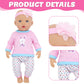 3 Sets Baby Doll Clothes For 14-18 Inch Dolls, 16 Inch Baby Doll Clothes Dresses And Accessories Outfits For New Born 15 Inch Ba