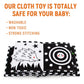 Teytoy Baby Toys 0-6 Months, Black And White High Contrast Sensory Newborn Toys, Baby Soft Book For Early Education, Infant Tummy Time Toys, Baby Newborn Essentials Must Haves