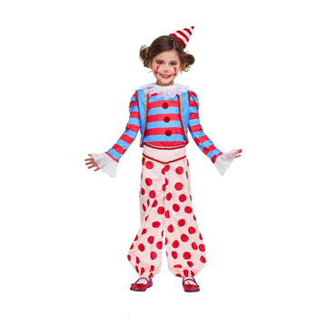 Vintage Clown Child Costume  Medium
