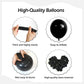 FOTIOMRG Black Balloon Garland Arch Kit - 110pcs Latex Balloons in Various Sizes for Birthday, Graduation, Baby Shower Decorations