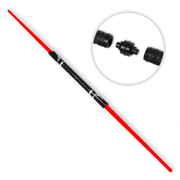 Light up Saber Toy with Electronic Lights and Sound Effect for Kids and Adults, Double-Bladed Red LED Retractable Force FX Light