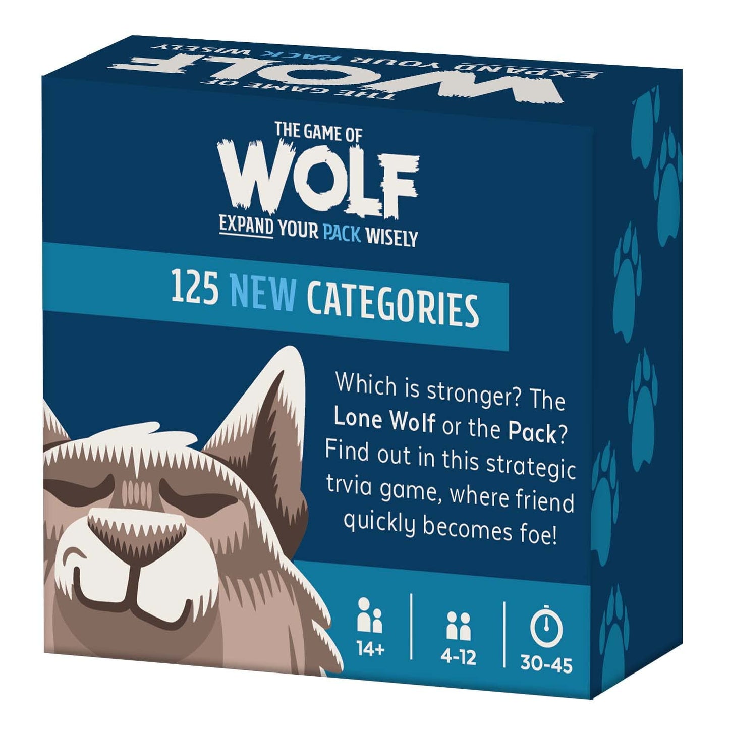 Gray Matters Games Trivia Expansion Pack - The Game of Wolf, 125 New Categories, Cardboard, 1.5"x3.5"x3.5", Gray, Model WEP2021