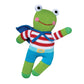Zubels Baby Freddy The Frog Hand-Knit Plush Toy, All-Natural Fibers, Eco-Friendly, 24-Inch