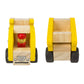 Wooden Push Car Toys For Infants 18 Months, 2 Pcs Baby Vehicle Toys Hand Push Car Toys For 2 Year Old Boys Girls (Excavator + Truck)