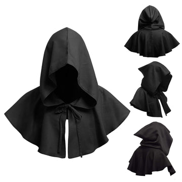 Varuotu Shy Guy Mask White Anime Mask Halloween Mask Funny Face Mask Halloween Costume Cosplay Props Accessories (Boy+Black Cloa