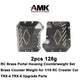 AMK TRX4 Brass Diff Cover 2PCS Front and Rear Axle Diff Cover TRX4 Portal Axle Housing for 1/10 RC Crawler TRX6 TRX4 Upgrade Par