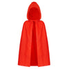 Dxhycc Hooded Cloak Cape Unisex Halloween Cloak For Halloween Christmas Role Play Cosplay Costume, Red