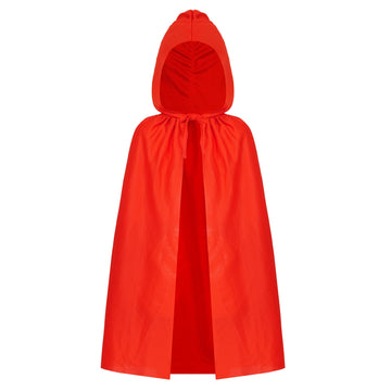 Dxhycc Hooded Cloak Cape Unisex Halloween Cloak For Halloween Christmas Role Play Cosplay Costume, Red