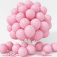 Jobkoo Pastel Pink Balloons 12 Inch, 100 Pack Baby Pink Balloon Light Pink Latex Balloons Matte Pale Soft Macaron Pink Helium Ba