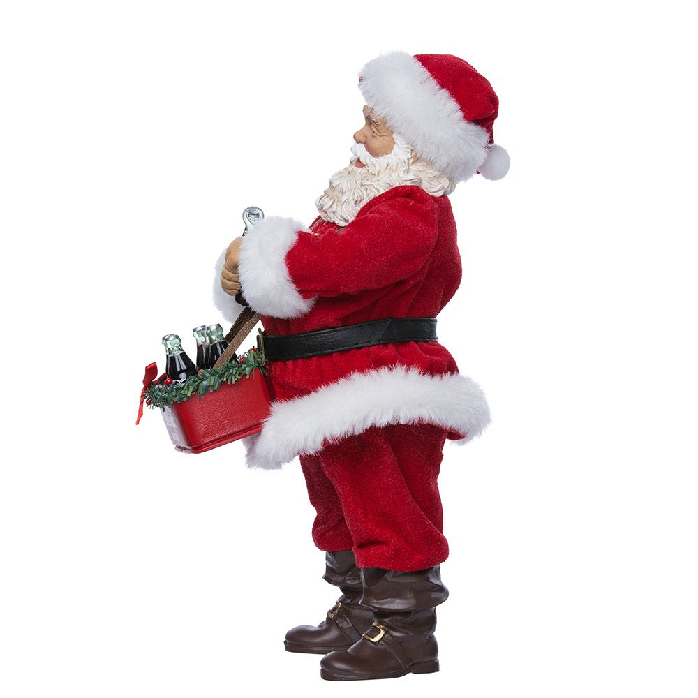 Kurt Adler 10 Santa Opening Coke Tablepiece