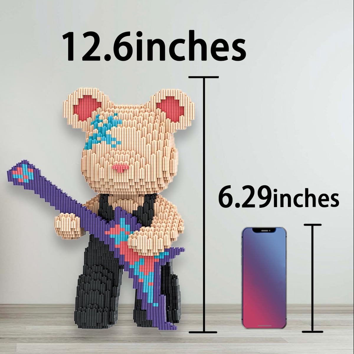 VIIOVOIIV TK Teddy Bear Building Blocks Set, 4500 Pieces, 8.6"x5.5"x12.6", Multicolor, Plastic, Model LHT10, Perfect