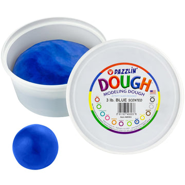 Hygloss Play Modeling Dough - Blue Dough Scented - Safe & Non-Toxic For Kids Arts & Crafts - Party Favors - Classroom Supplies - 3Lb