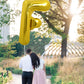 Toniful 40 Inch Large Gold Letter F Balloons Helium Balloons,Foil Mylar Big Balloons For Birthday Party Anniversary Supplies Dec