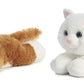Aurora Bundle Of 2 Plush 8.5' Cats - Sugar Too & Sunshine Tabby, Multicolor
