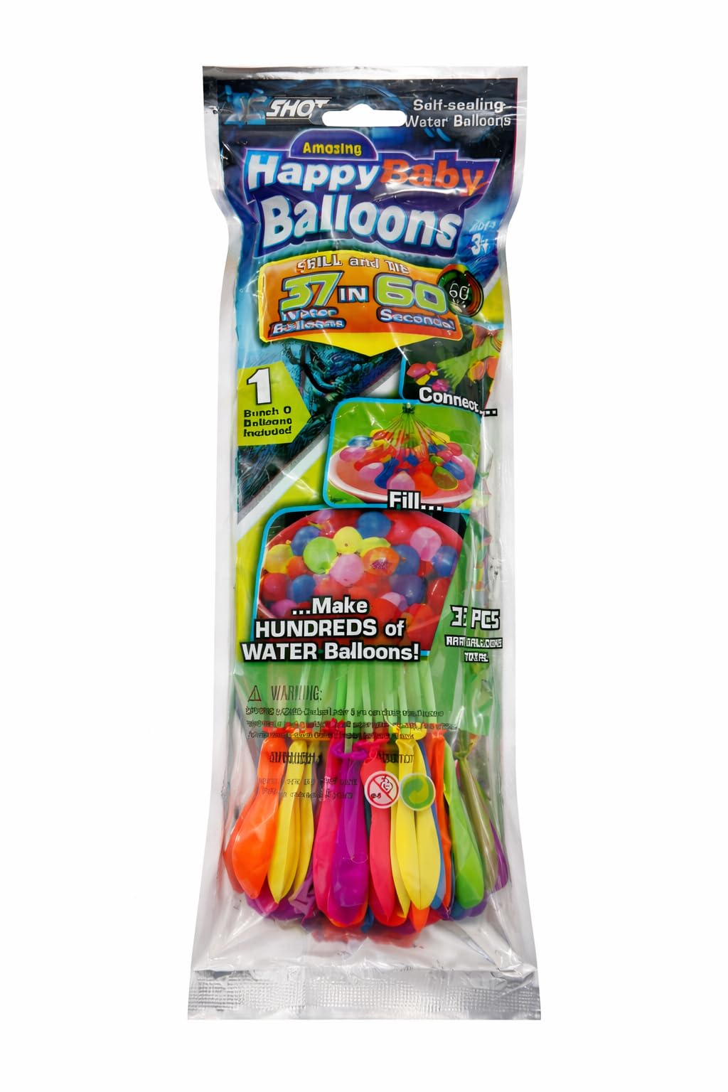 Party Boomers Holi Magic Water balloons|1PC|37 Balloons