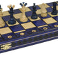 Beautiful Handcrafted Wooden Chess Set with Wooden Board and Handcrafted Chess Pieces - Gift idea Products (16 (40 cm) Blue)