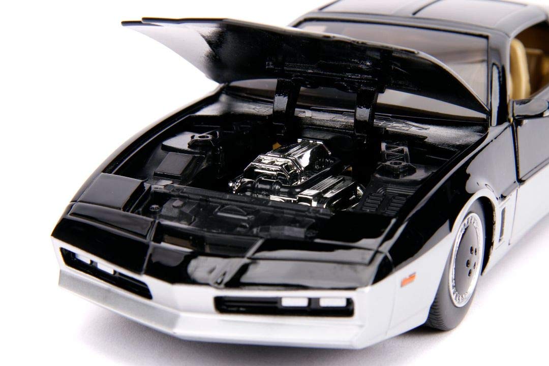 Jada Toys Hollywood Rides Knight Rider K.A.R.1982 Pontiac Firebird 1: 24 Diecast Vehicle With Light Up Feature, Glossy Black / S