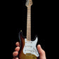 Axe Heaven Fs-022 Licensed Fender Stratocaster 60Th Anniversary Set - Case And Mini Guitar