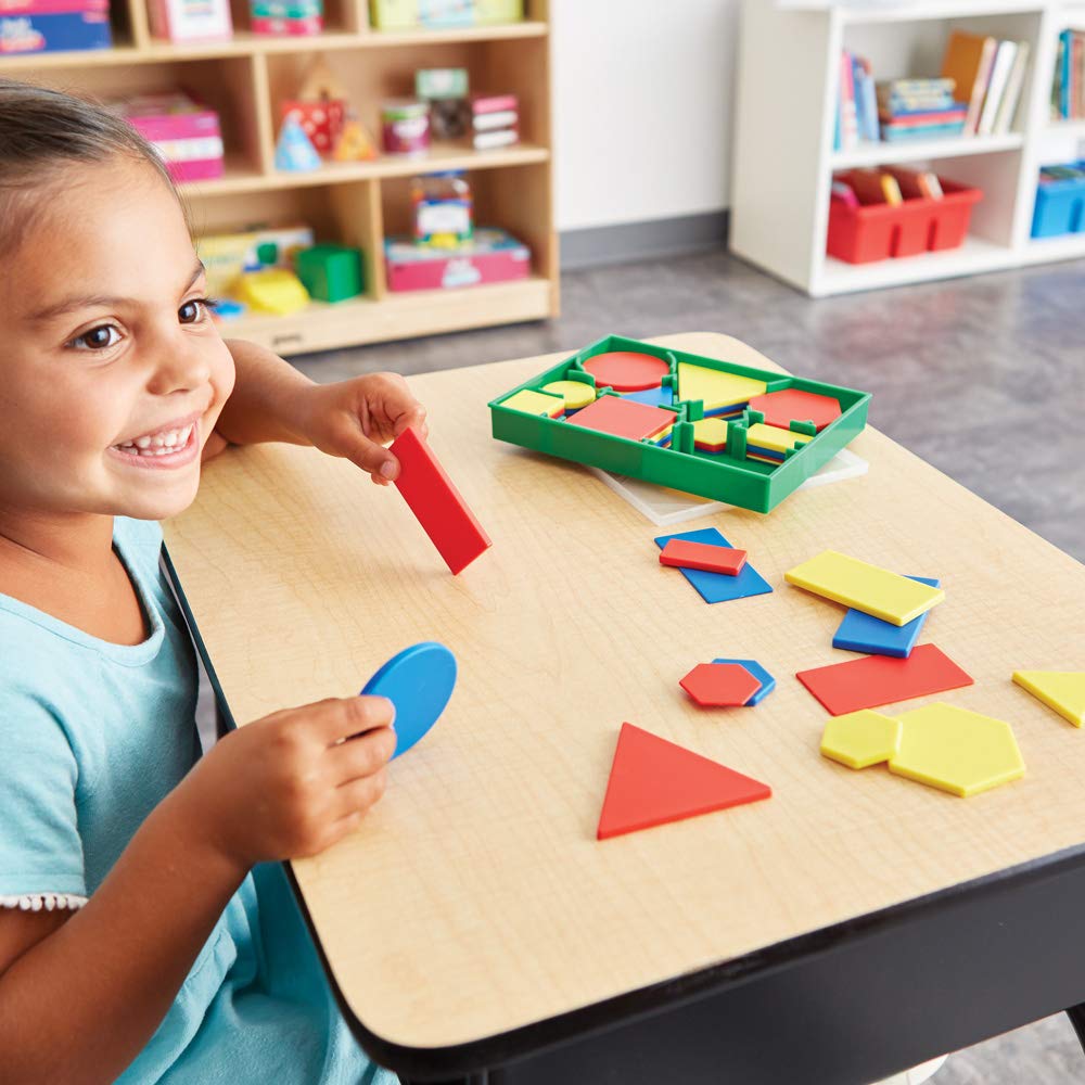 Eai Education Attribute Blocks Desk Set Of 60
