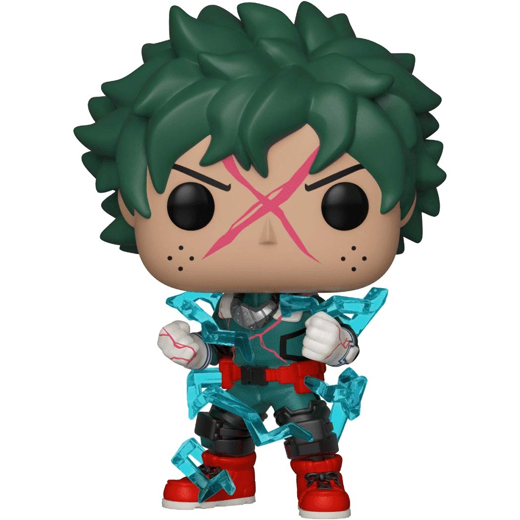 Deku [Glow-In-Dark] (Ee Exc): Funko Pop Animation Vinyl Figure & 1 Compatible Graphic Protector Bundle (40545 - B)