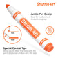 Shuttle Art 304 Pack Washable Markers, 8 Colors Broad Line Markers, Separate Pack Of 38, Conical Tip Marker Bulk With A Box, Home Classroom School Supplies For Toddlers Kids Adults Students Teachers