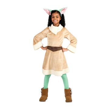 Jazwares STAR WARS Girls Grogu Costume, Mandalorian Child Yoda, Kids Halloween Costume, Child - Officially Licensed Small