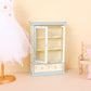 Toyvian Miniature Bookshelf Cabinet Model Dollhouse Wooden Bookshelf Mini Wood Drawer Cabinet Tiny Furniture Ornament Dollhouse