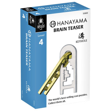 Bepuzzled |Keyhole Hanayama Metal Brainteaser Puzzle Mensa Rated Level 4, For Ages 12 And Up