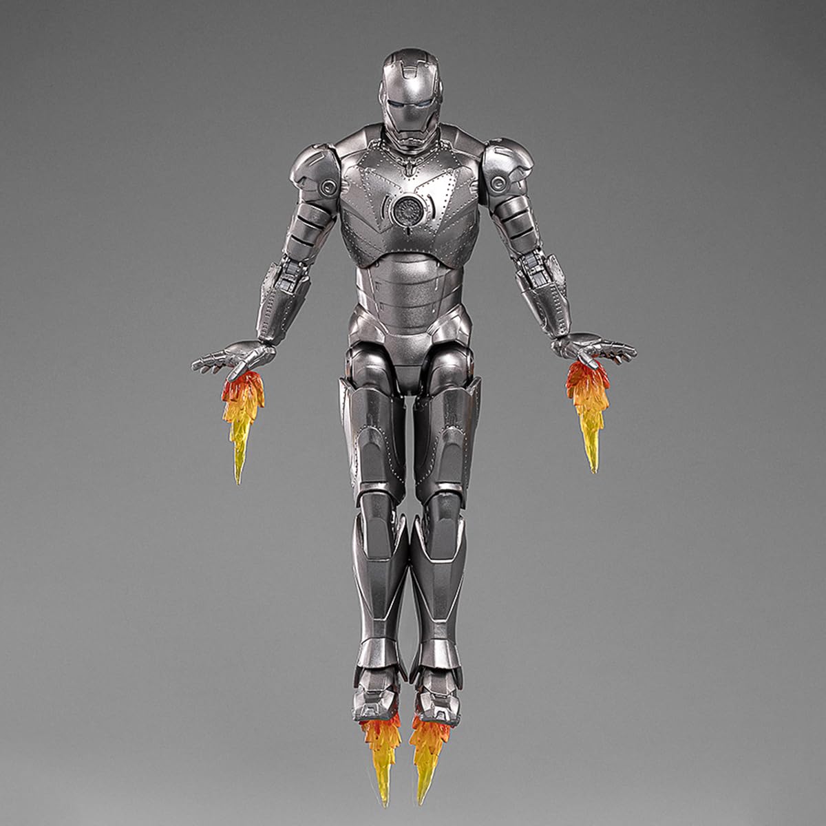 HiPlay ZD Toys Collectible Figure Full Set: Anniversary Series Non-Luminous Version: Iron Man MK2 (1906-02), 1:10 Scale Miniatur